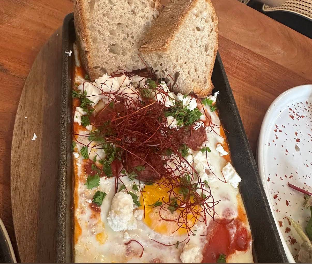 Shakshuka von oben fotografiert